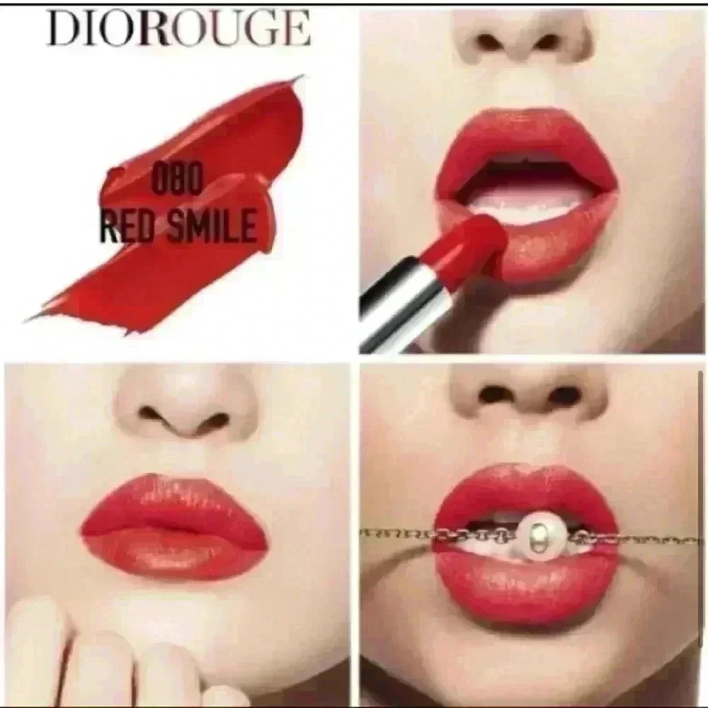 Rouge Dior Couture Color Lipstick ~ Red Smile Satin(080) ~ NEW!